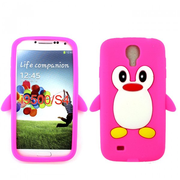 Wholesale Samsung Galaxy S4 3D Penguin Case (Hot Pink)